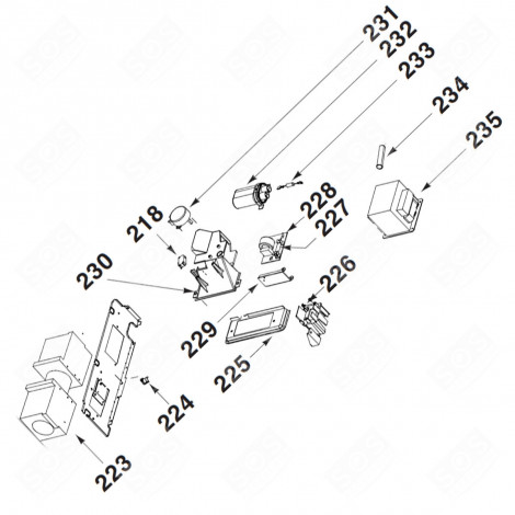 FAN REFERENCE NO. 223 MICROWAVE OVENS - AS0035159