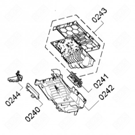 ELECTRONIC POWER CARD REFERENCE 0243 WASHING MACHINES - 11036606