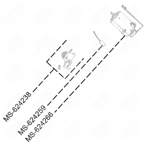 MOTOR FUSE (REFERENCE NO. MS-624259) NESPRESSO VERTUO PLUS COFFEE MAKER, ESPRESSO - MS-624259