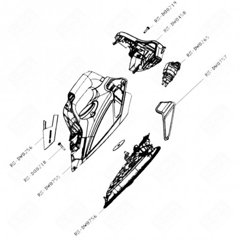 FULL SOLE (MARK NO. RS-DW0756) STEAM IRONS / STEAM GENERATOR IRONS - RS-DW0756