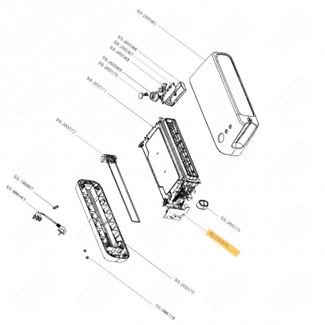 ELECTRONIC POWER CARD (REFERENCE NO. SS-203576) SMALL HOUSEHOLD APPLIANCE - SS-203576, SS203576