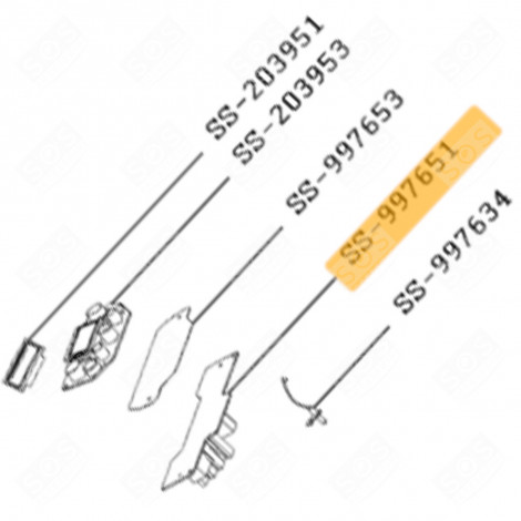 POWER ELECTRONIC CARD (MARK N°SS-997651) FOOD PROCESSOR - SS-997651, SS997651