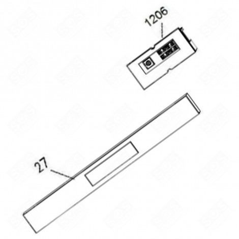 PROGRAMMED MODULE (CODE 1206) GAS / ELECTRIC OVENS - 49107115