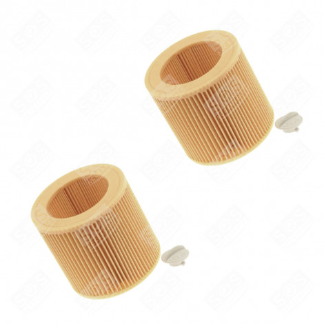 SET OF 2 CYLINDRICAL FILTERS VACUUM CLEANER  - 6.414-552.0, 64145520