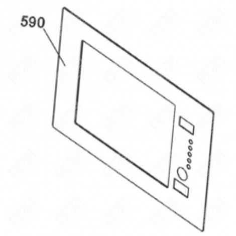 DOOR FRAME (REFERENCE 590) MICROWAVE OVENS - 49039198