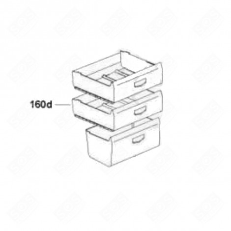 CENTRAL FREEZING COMPARTMENT (REFERENCE 160D) REFRIGERATOR, FREEZER - 49038775