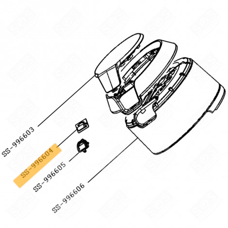 LCD SCREEN (MARK N°SS-996604) ELECTRIC FRYERS - SS-996604, SS996604