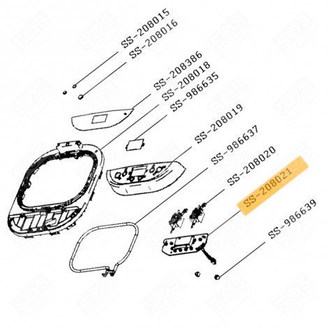 ELECTRONIC CONTROL CARD BREAD MAKERS - SS-208021, SS208021