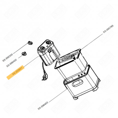 BOX WITH RESISTANCE (REF. N°SS-203651) ELECTRIC FRYERS - SS-203651, SS203651