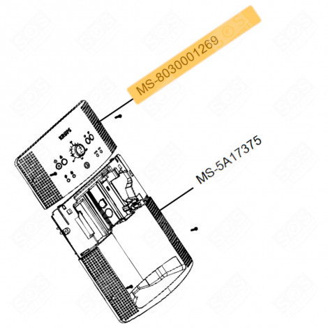 ELECTRONIC CONTROL CARD (CODE MS-8030001269) COFFEE MAKER, ESPRESSO - MS-8030001269, MS8030001269