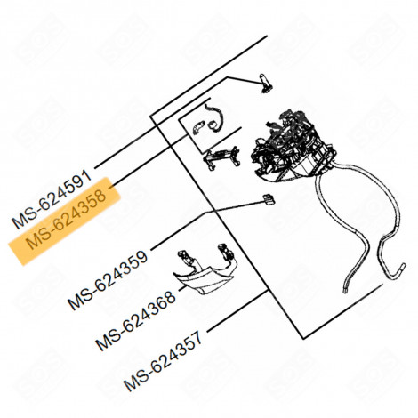 MAGNET WITH FLANGE (MARKING MS-624358) DOLCE GUSTO LUMIO COFFEE MAKER, ESPRESSO - MS-624358, MS624358