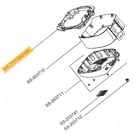 RING (ID NO. SS-7235350108) ELECTRIC FRYERS - SS-7235350108, SS-7222076510