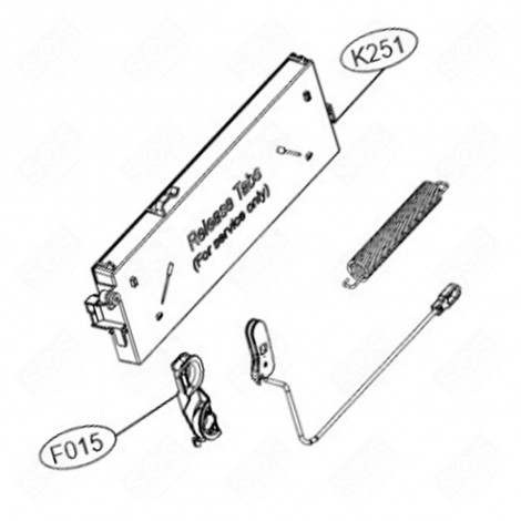 PLATE (MARKING NO. K251) DISHWASHER - EBR88900005