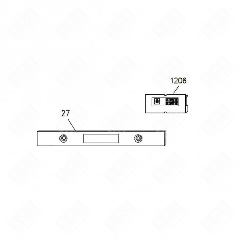 ELECTRONIC BOARD, POWER MODULE (REFERENCE 1206) GAS / ELECTRIC OVENS - 49116239