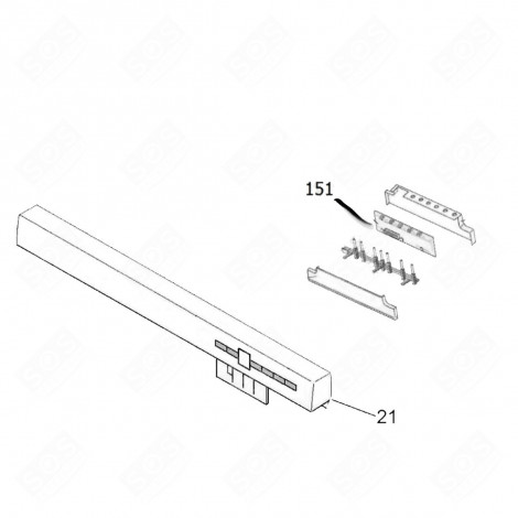 PROGRAMMED MODULE (MARK 151) DISHWASHER - 49039779