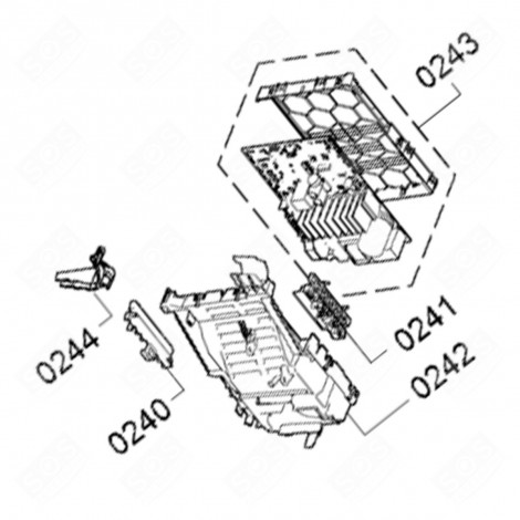 ORIGINAL PROGRAMMED POWER CARD (REFERENCE NO. 0243) WASHING MACHINES - 11036204