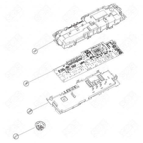 POWER ELECTRONIC CARD (MARK N°186) TUMBLE DRYER - 2975789202