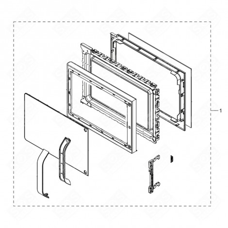 ORIGINAL DOOR MICROWAVE OVENS - DE94-03065H