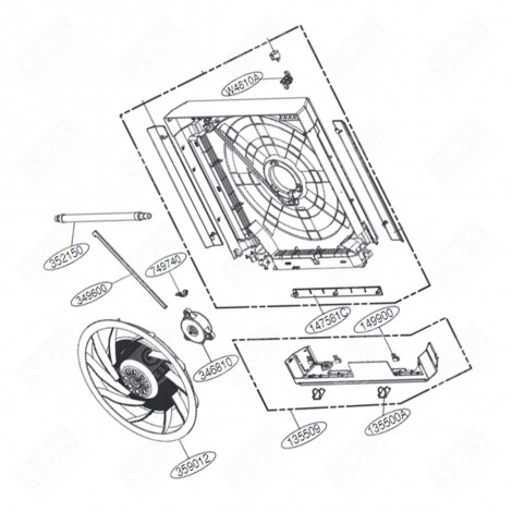 FAN MOTOR (MARK N°346810) AIR CONDITIONER  - EAU62004004