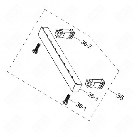 PLINTH SET WITH SCREWS DISHWASHER - DD97-00311D