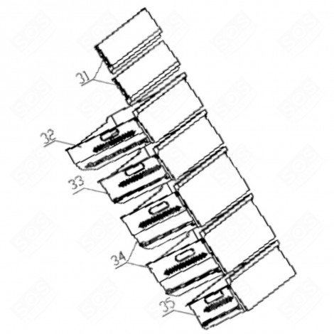 DRAWER (MARK 32) REFRIGERATOR, FREEZER - FR004723