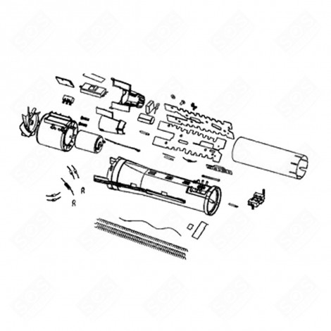 MOTOR + RESISTANCE + PROPELLER SMALL HOUSEHOLD APPLIANCE - CS-10000677, CS-10001273