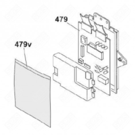 PROGRAMMED ELECTRONIC MODULE (MARK 479J) WASHING MACHINES - 49121950