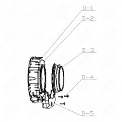 PORTHOLE SEAL REFERENCE D-3 WASHING MACHINES - LA002334