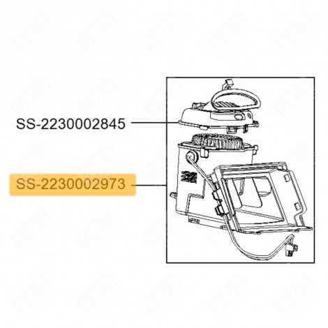 MOTOR + COMPLETE HOUSING VACUUM CLEANER  - SS-2230002973, SS2230002973