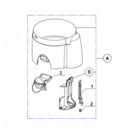 POURER SPOUT REFERENCE 3 FOOD PROCESSOR - 103722S