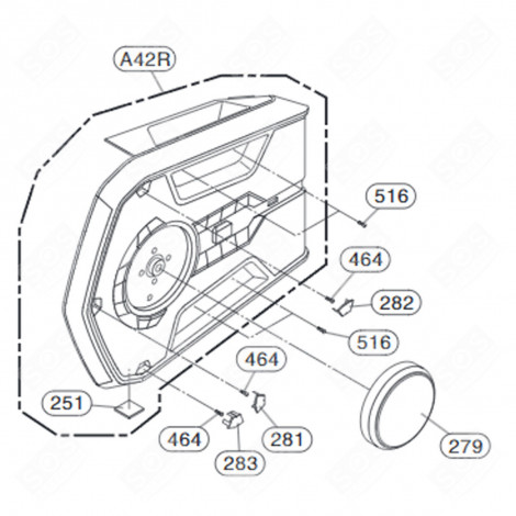 CAP (MARK 283) AUDIO DEVICE, STEREO - MBL66977003