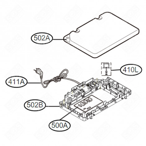 MAIN BOARD (MARKER 500A) REFRIGERATOR, FREEZER - EBR35580211