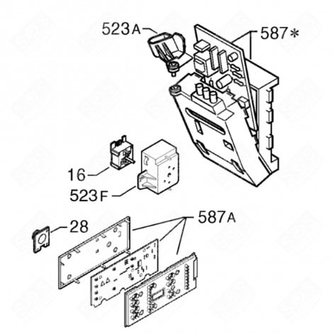 ELECTRONIC CARD (REFERENCE NO. 587) WASHING MACHINES - 1321226936