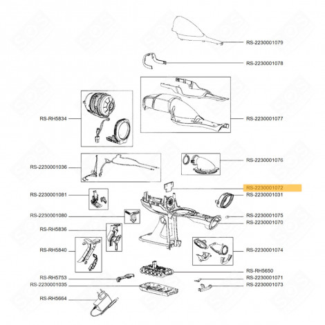 LOWER CASE FOAM VACUUM CLEANER  - RS-2230001072