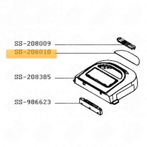 LID GLASS (MARK SS-208010) BREAD MAKERS - SS-208010, SS208010