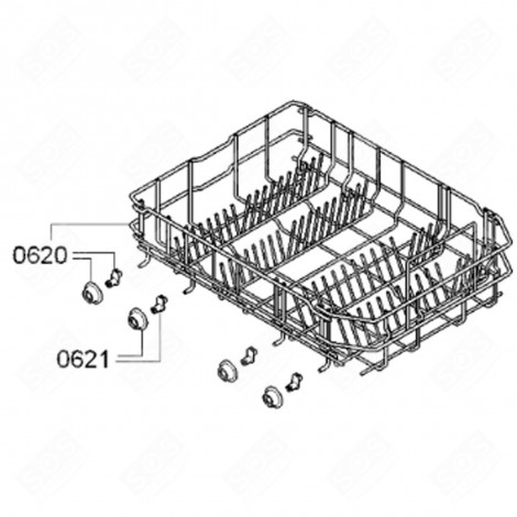 BOTTOM RACK DISHWASHER - 00687130, 00772836