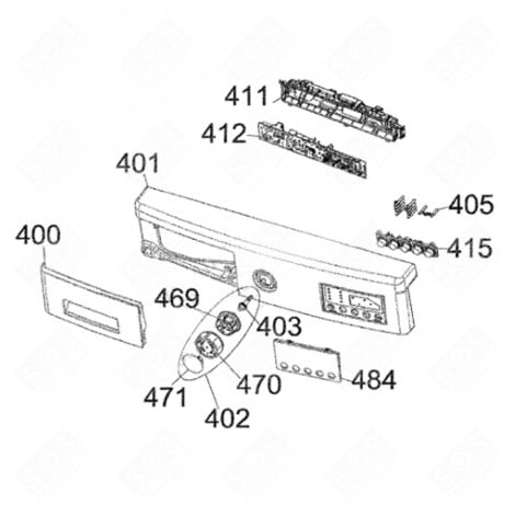 PROGRAMMER KNOB (REFERENCE 402) WASHING MACHINES - 42112942