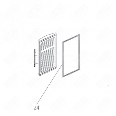 DOOR GASKET REFERENCE NUMBER 24 (FREEZER PART) REFRIGERATOR, FREEZER - 0530021860, 49055676