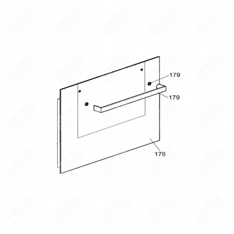 OUTER GLASS (MARK 178) GAS / ELECTRIC OVENS - 42831371