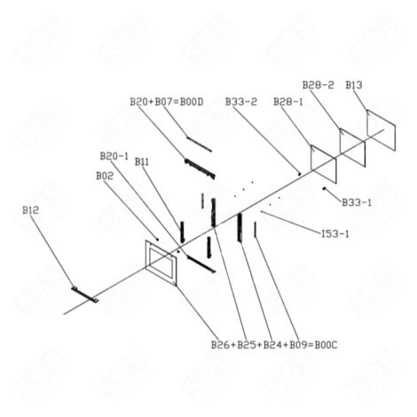 VITRE INTÉRIEURE GAS / ELECTRIC OVENS - CU004199