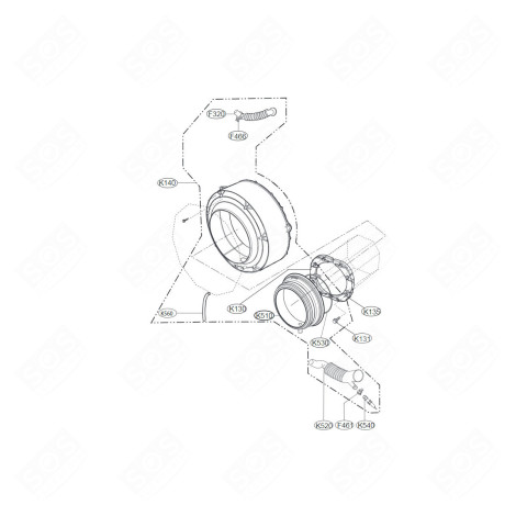 HALF TUB FRONT WASHING MACHINES - ACQ85637113, ACQ89018704