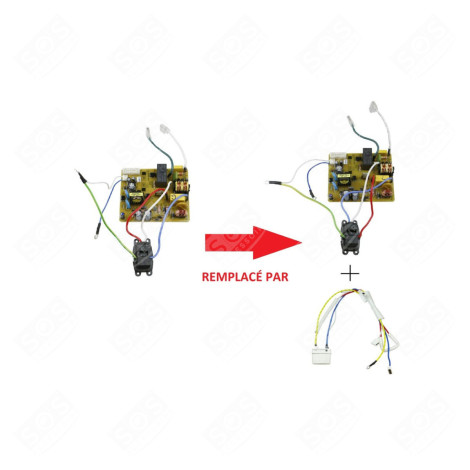 POWER BOARD AND CONNECTOR FOOD PROCESSOR - MS-650267, MS-651355