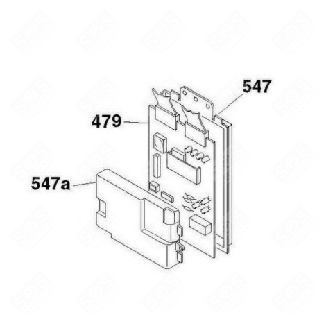 ELECTRONIC BOARD, POWER MODULE (REFERENCE 479) WASHING MACHINES - 49028241