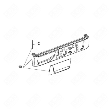 CONTROL PANEL WASHING MACHINES - C00300336