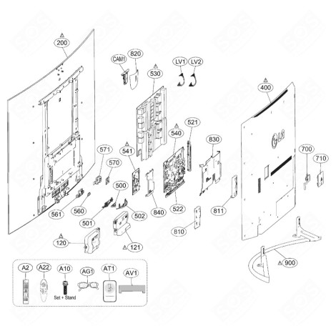 WALL SUPPORT TELEVISIONS / TVS - MGJ64270401