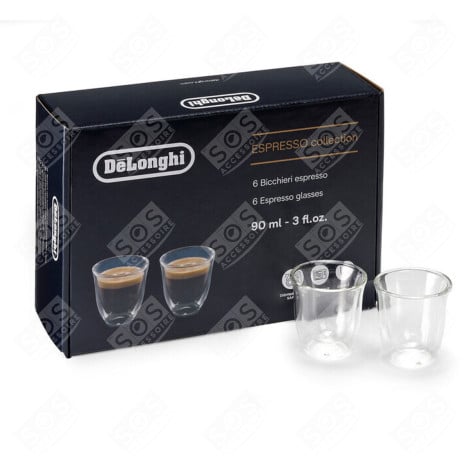 SET OF 6 ESSENTIAL COLLECTIONS CUPS DLSC300 COFFEE MAKER, ESPRESSO - 5513284431