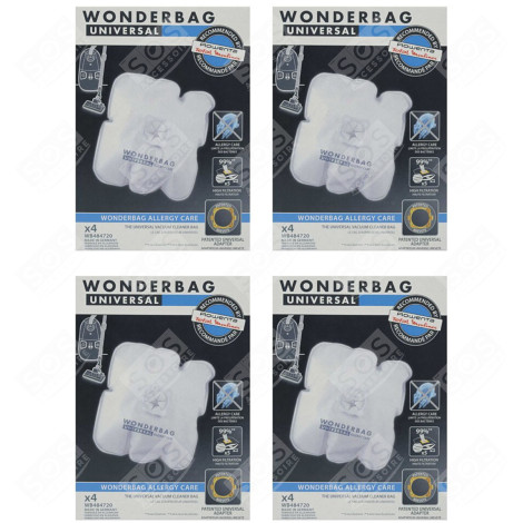 SET OF 4 BOXES OF 4 BAGS VACUUM CLEANER  - WB484720