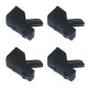 SET OF 4 RUBBER RACK END CAPS ELECTRIC / GAS HOBS - 484000000840