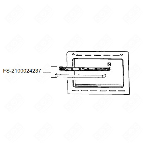 DOOR HANDLE GAS / ELECTRIC OVENS - FS-2100024237, FS2100024237