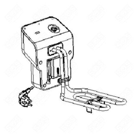 HOUSING WITH HEATING ELEMENT ELECTRIC FRYERS - SS-995875, SS995875